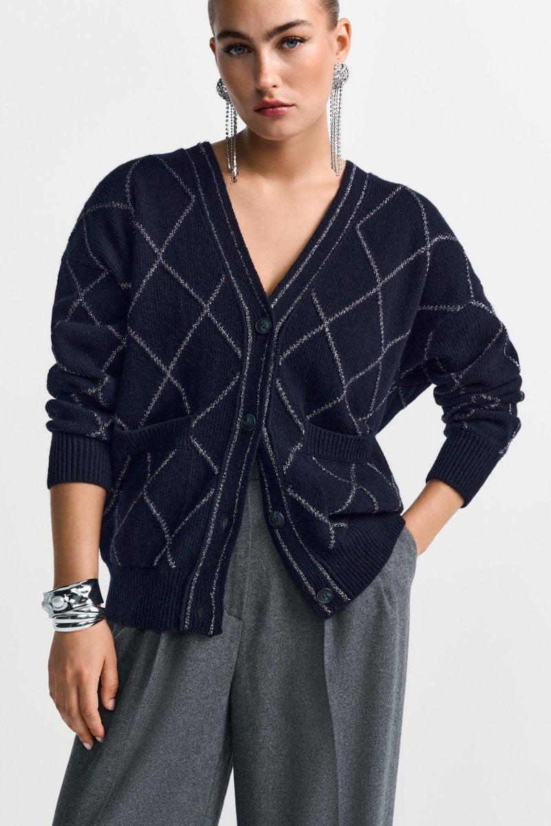 Strickjacke aus Woll-Mix-Rich & Royal