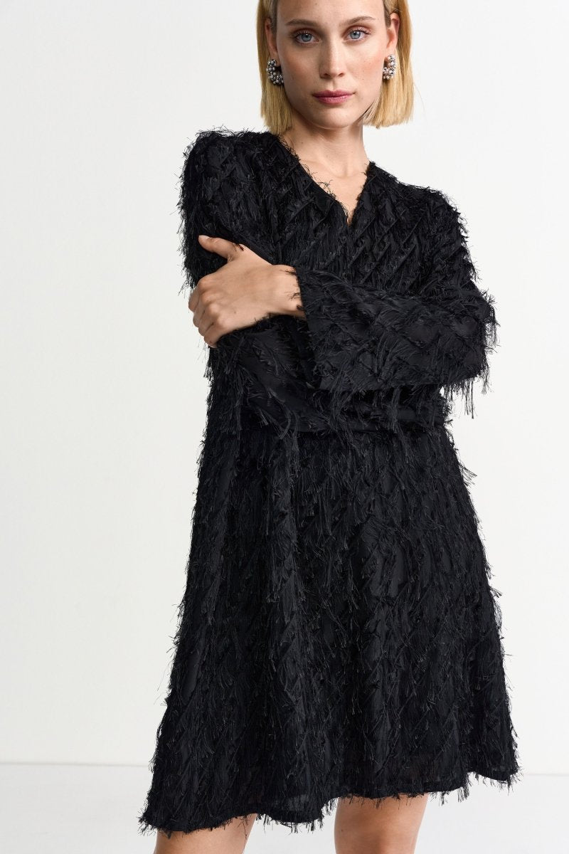 Festliches Kleid mit V-Ausschnitt-Rich & Royal