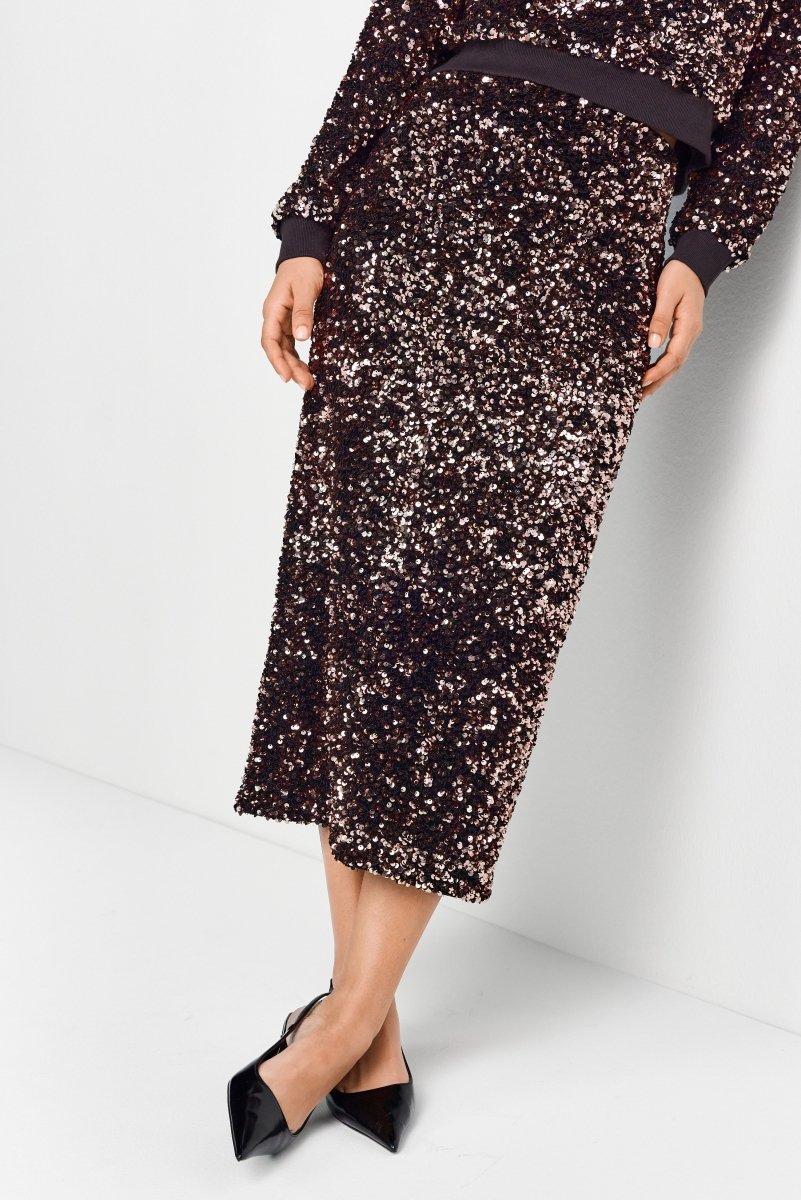 Pailletten-Midirock-Rich & Royal