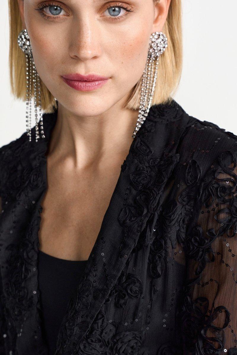 Blazerjacke mit Pailletten-Rich & Royal