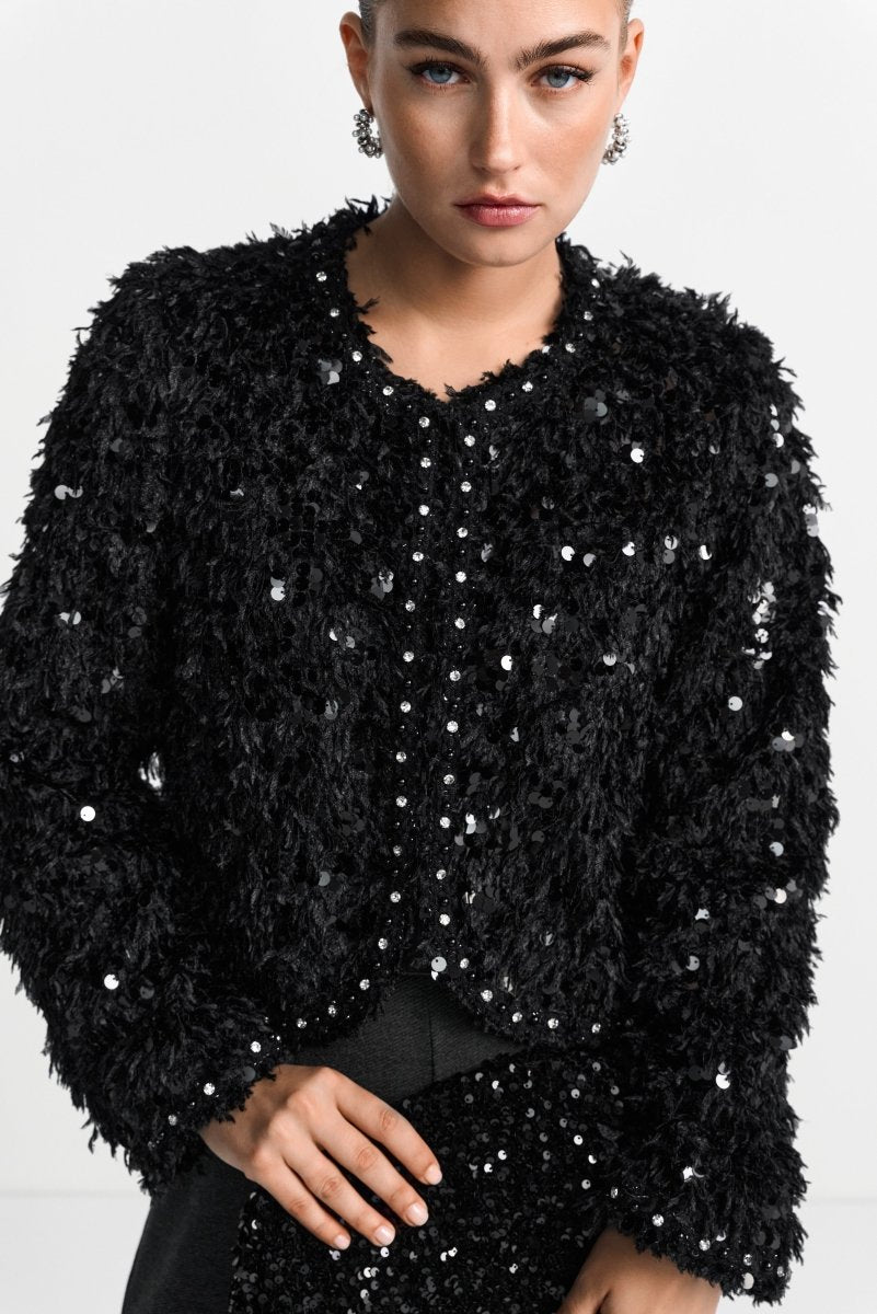 Jacke mit Pailletten-Rich & Royal