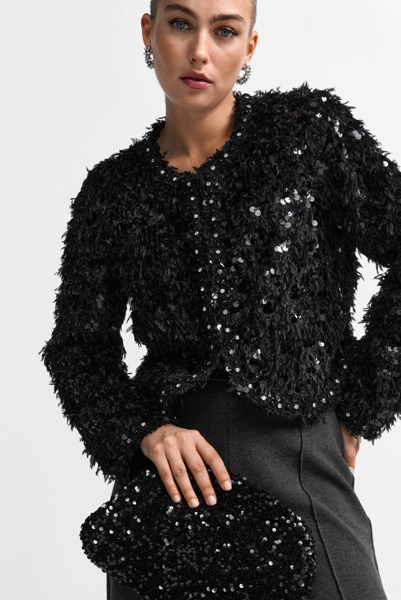 Jacke mit Pailletten-Rich & Royal