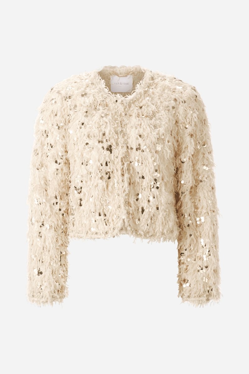 Jacke mit Pailletten-Rich & Royal