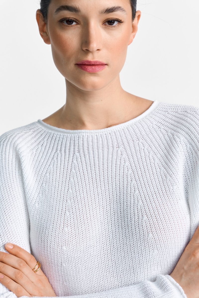 Rippstrickpullover mit Crewneck-Rich & Royal