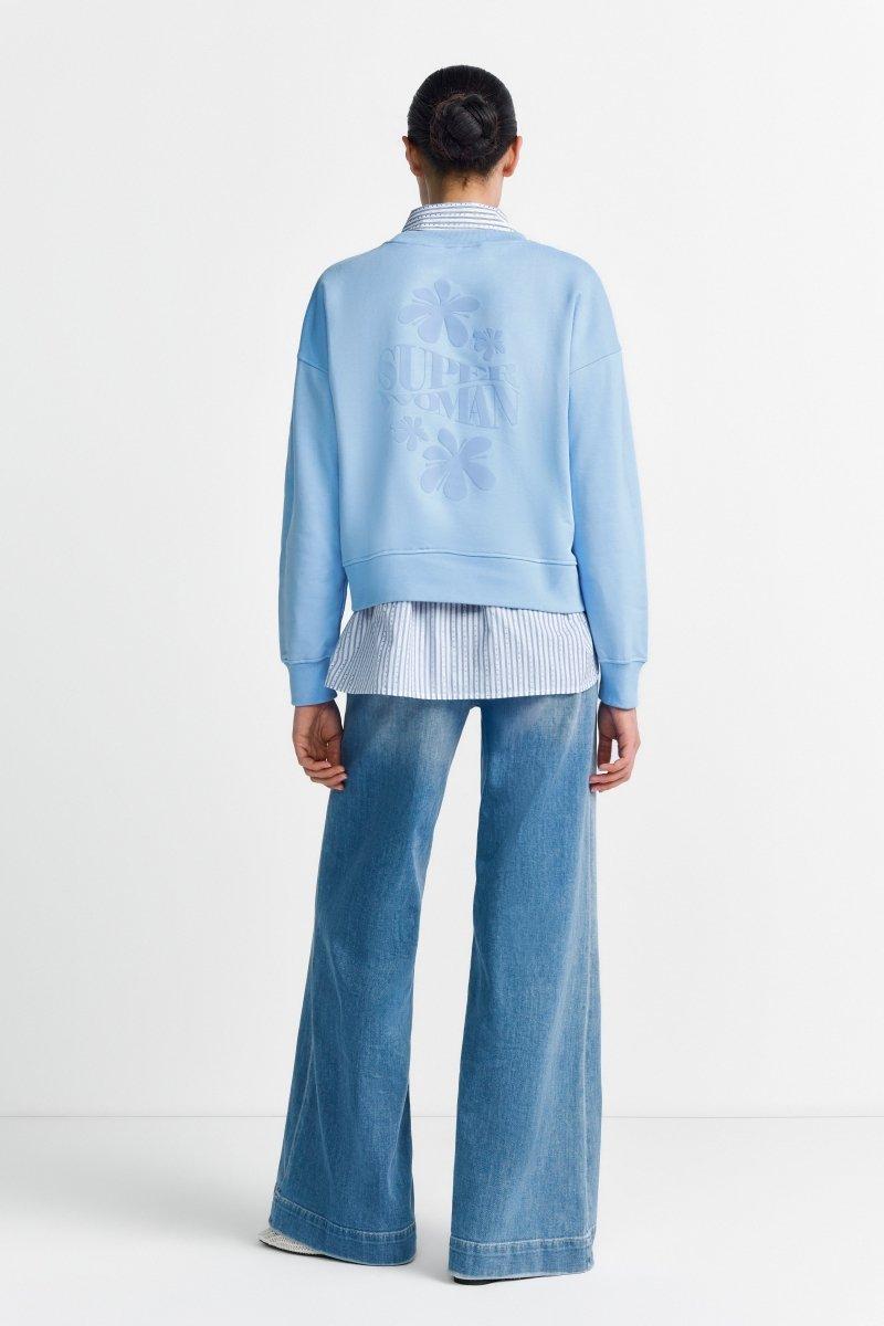 Sweatshirt mit Stickerei-Rich & Royal