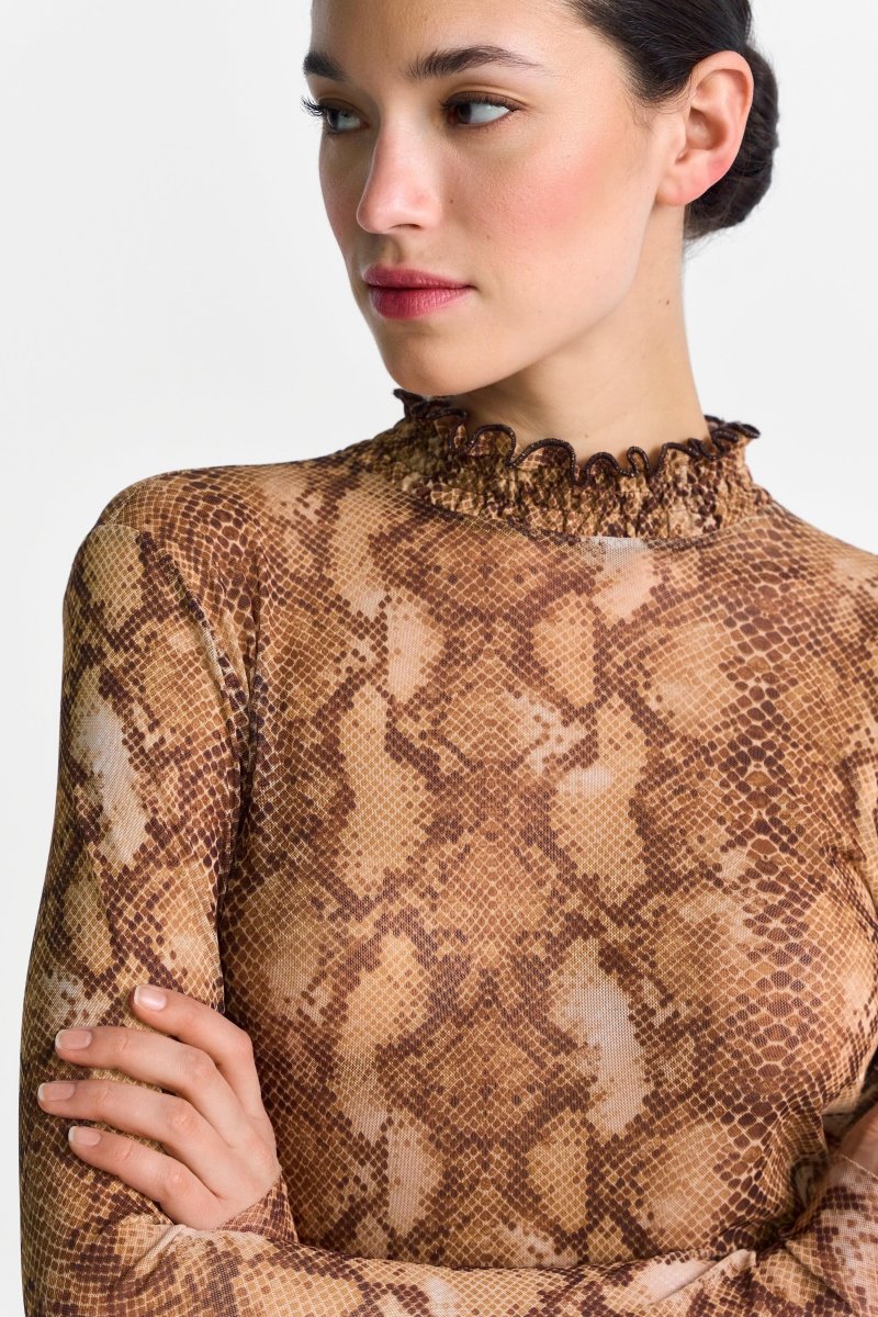 Longsleeve mit Animal-Print-Rich & Royal