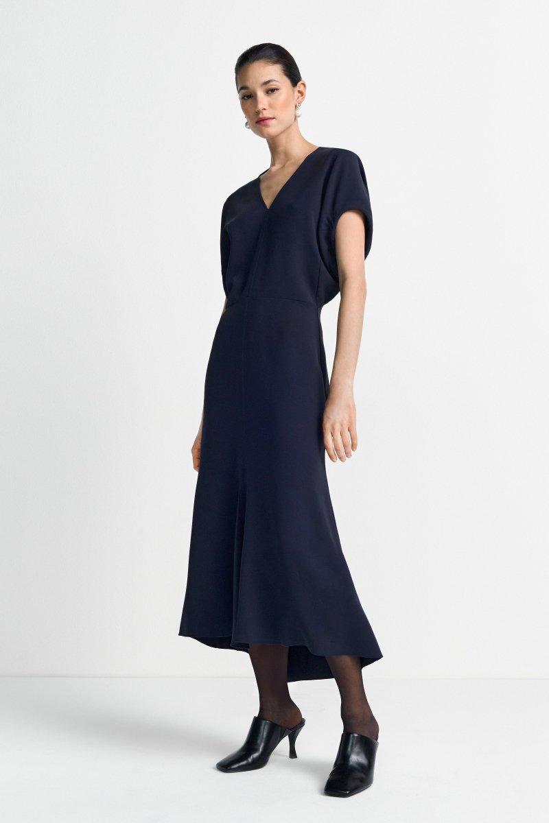 Jerseykleid mit V-Ausschnitt-Rich & Royal