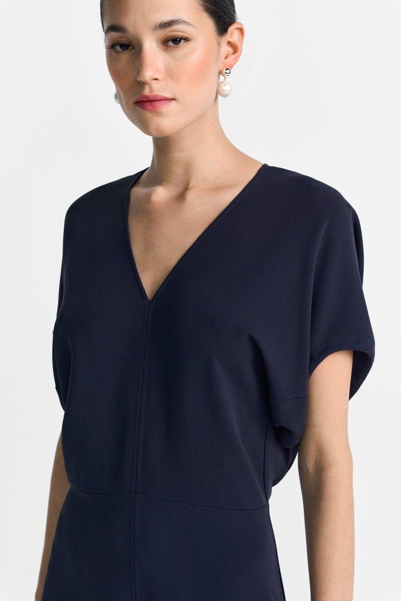Jerseykleid mit V-Ausschnitt-Rich & Royal