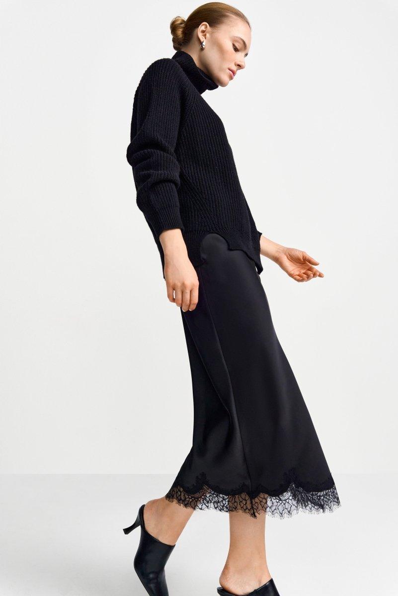 Satinrock mit Spitze-Rich & Royal