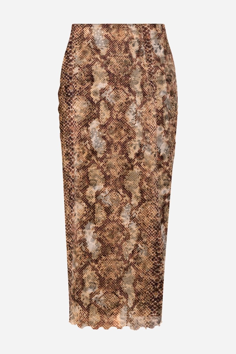 Mesh-Rock mit Animal-Print-Rich & Royal