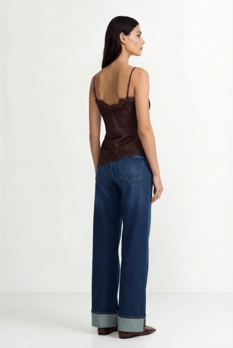 Spitzentop mit Spaghettiträgern-Rich & Royal