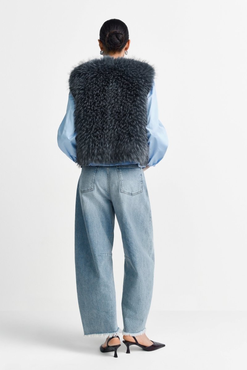 Faux-Fur-Weste-Rich & Royal