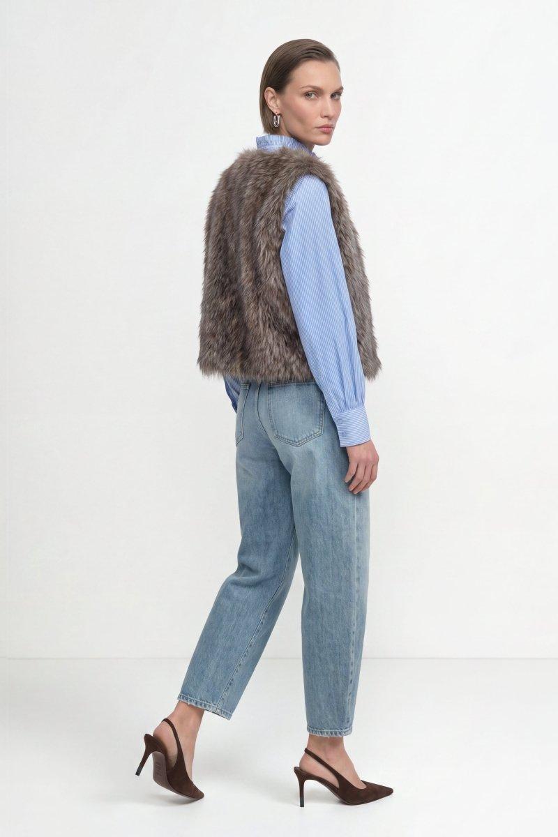 Faux-Fur-Weste-Rich & Royal