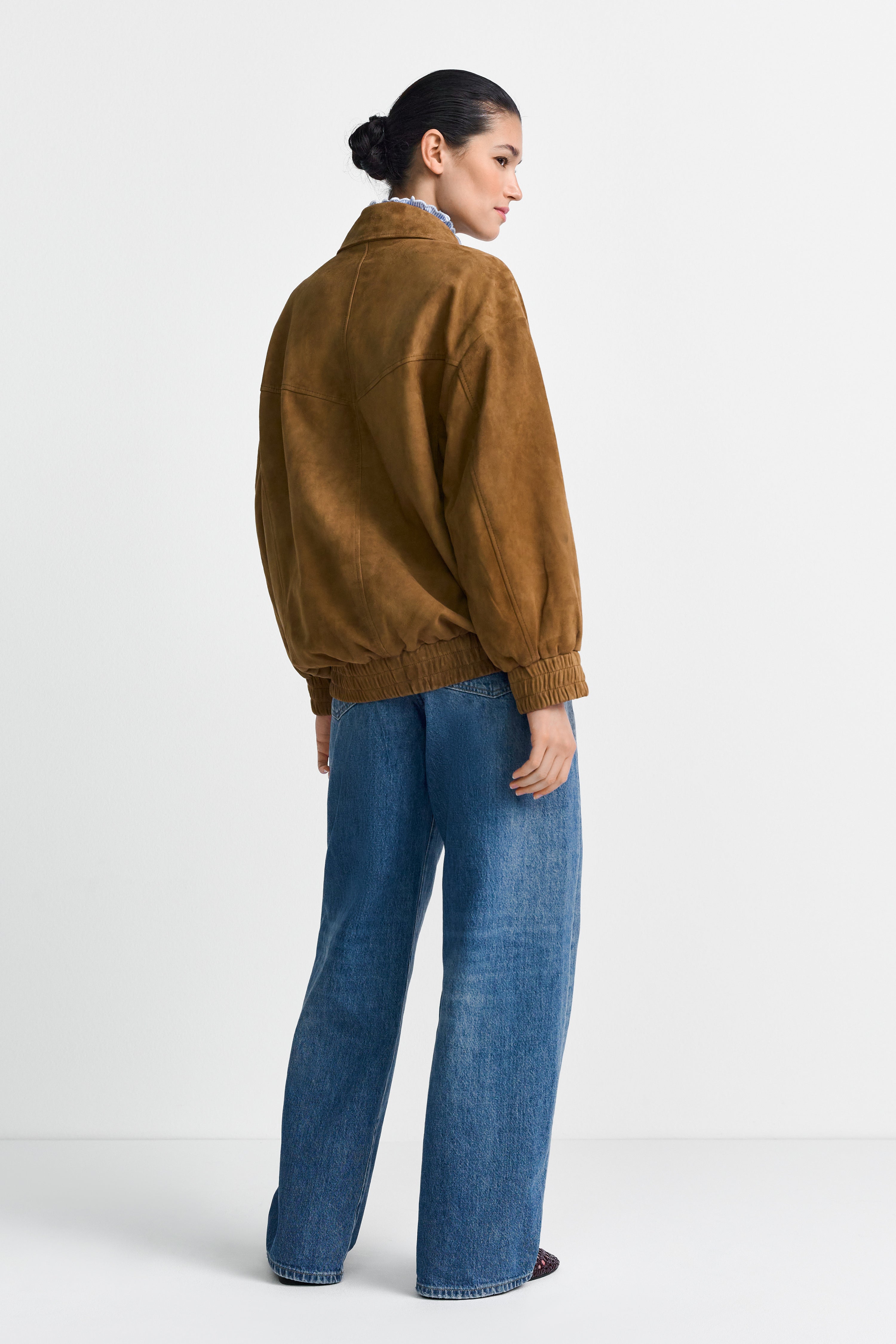 Veloursleder-Bomberjacke-Rich & Royal