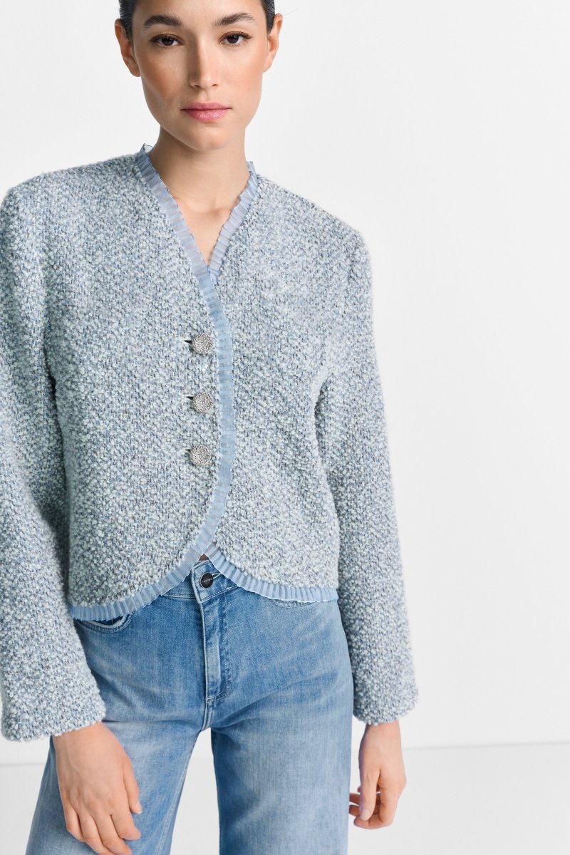 Bouclé-Jacke im Kimonostil-Rich & Royal