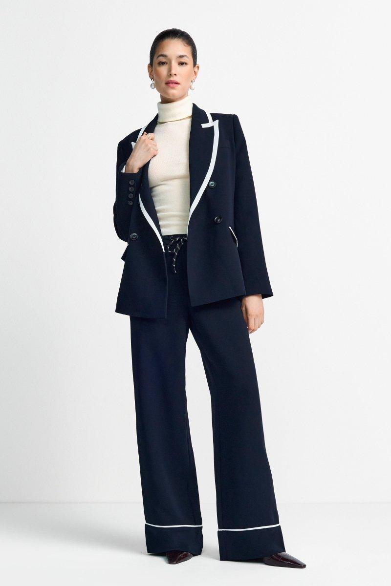 Marineblaue Hose mit Kordelzug-Rich & Royal