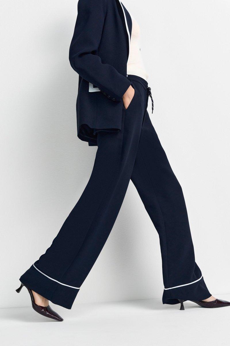 Marineblaue Hose mit Kordelzug-Rich & Royal