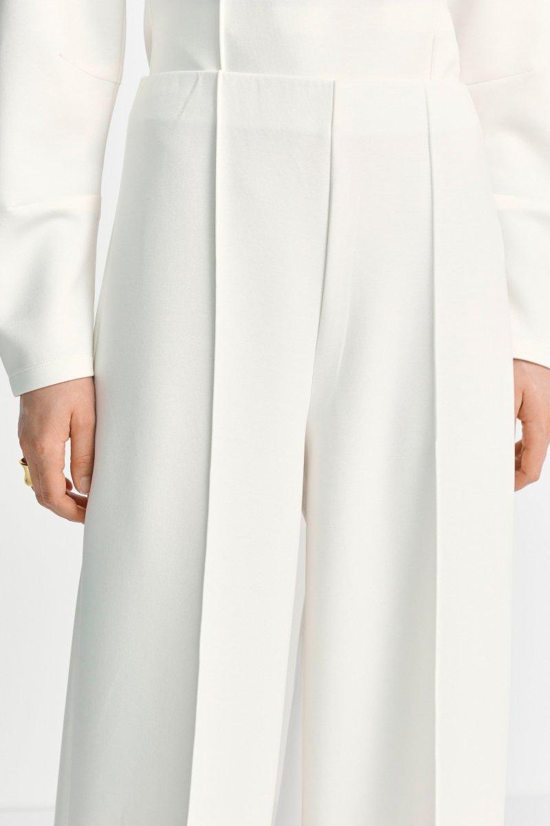 Cremefarbene Hose mit weitem Bein-Rich & Royal