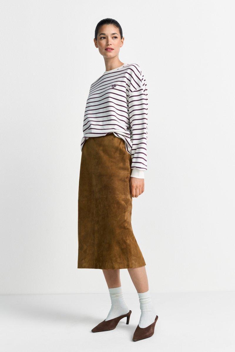 Gestreiftes Oversize-Sweatshirt-Rich & Royal