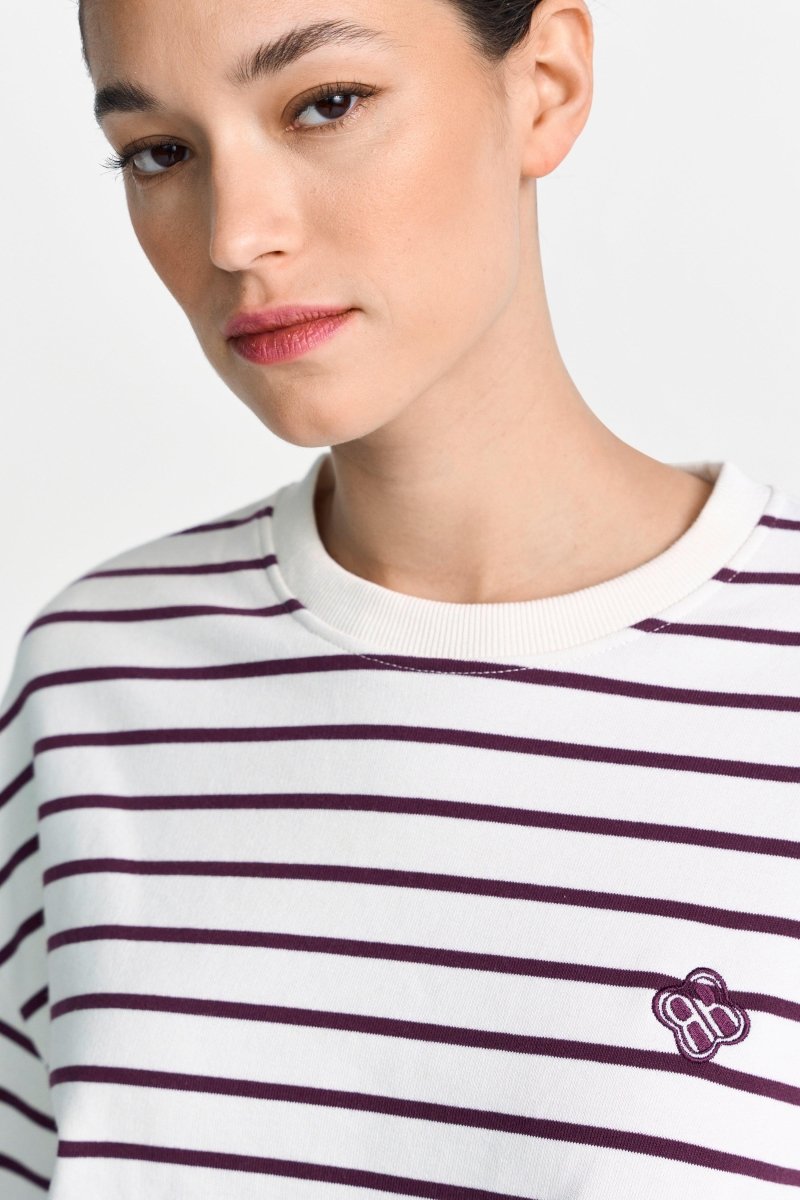 Gestreiftes Oversize-Sweatshirt-Rich & Royal