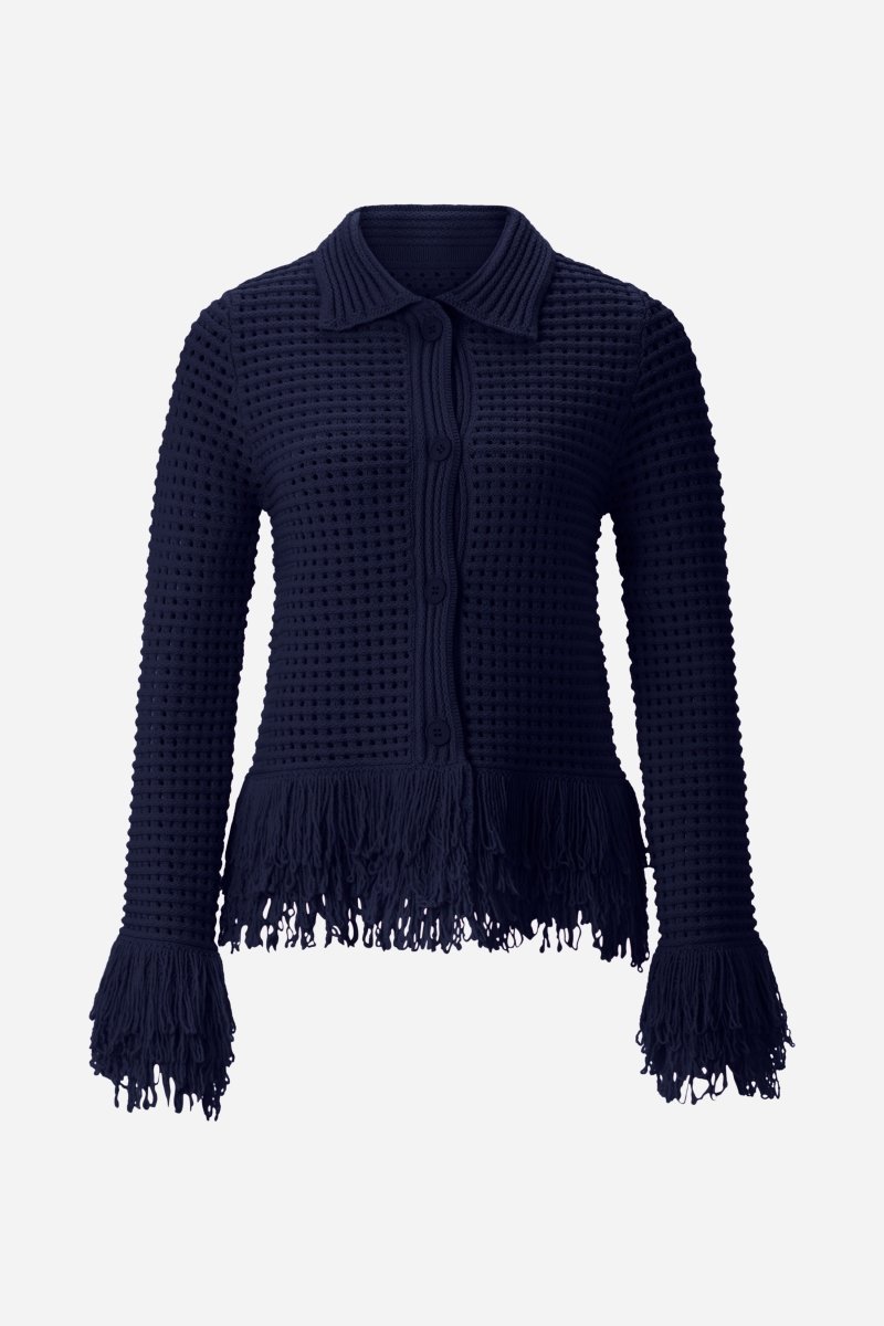 Fringe Cardigan - Look-Rich & Royal