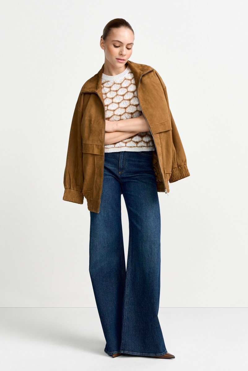 Kurzärmeliges Strickshirt-Rich & Royal