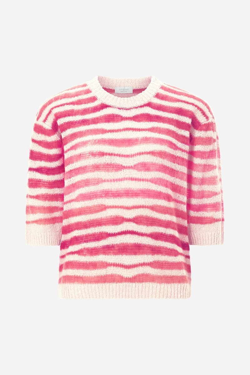 Gestreifter Wollemix-Pullover-Rich & Royal