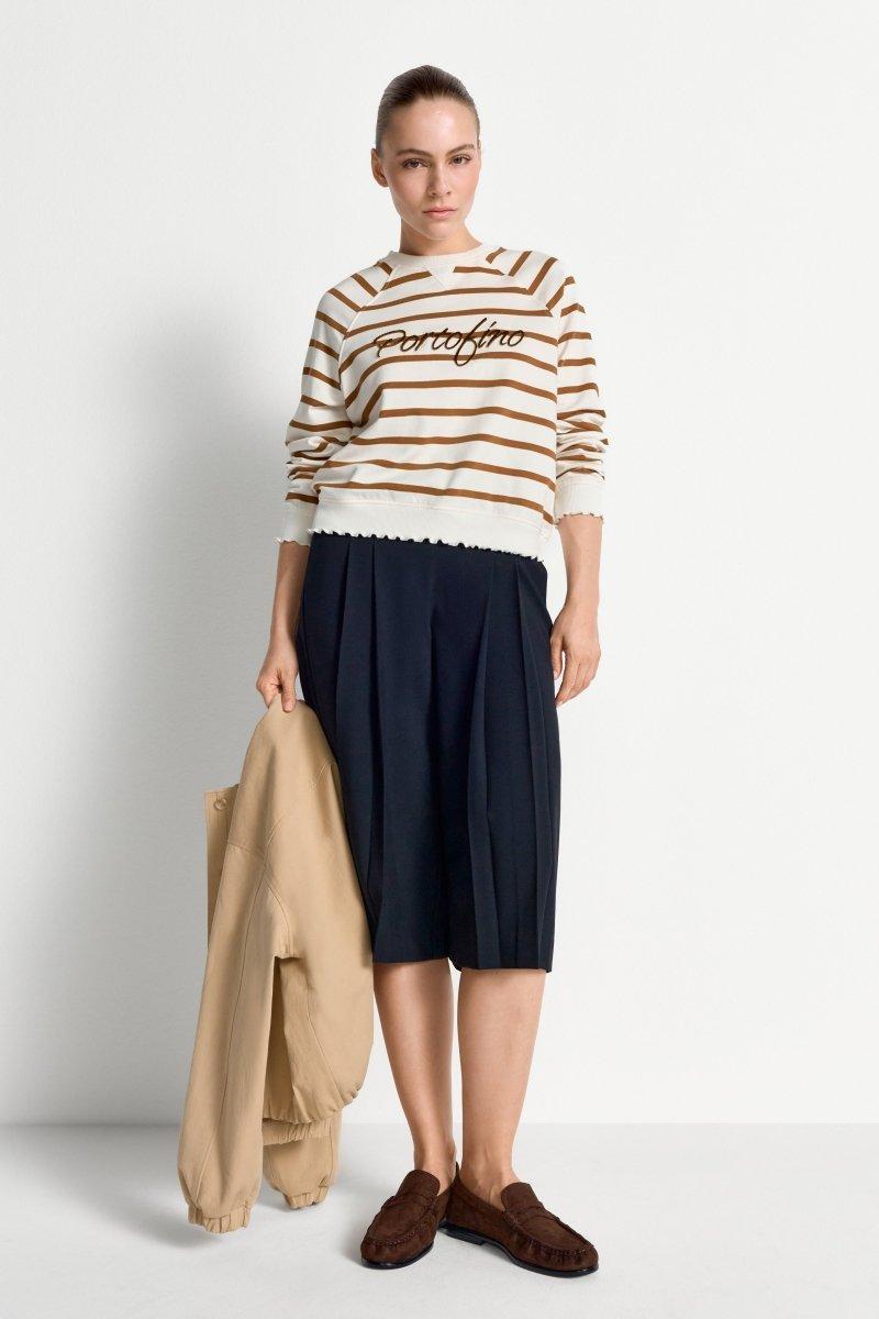 Gestreiftes Baumwoll-Sweatshirt-Rich & Royal