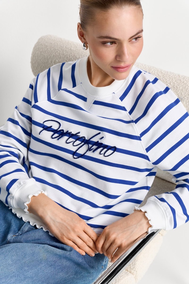 Gestreiftes Baumwoll-Sweatshirt-Rich & Royal