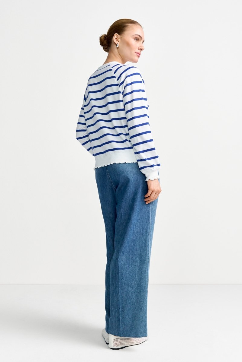 Gestreiftes Baumwoll-Sweatshirt-Rich & Royal