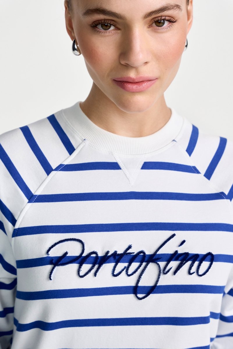 Gestreiftes Baumwoll-Sweatshirt-Rich & Royal