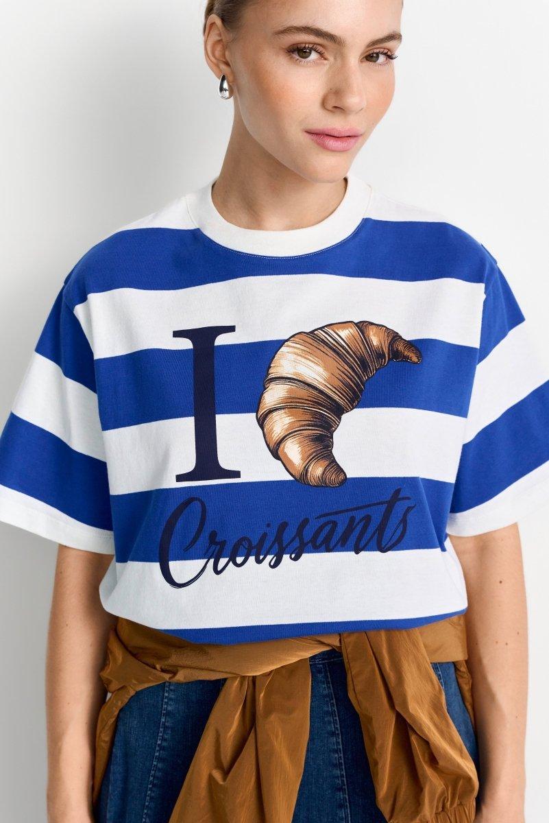 Gestreiftes T-Shirt aus Baumwolle-Rich & Royal