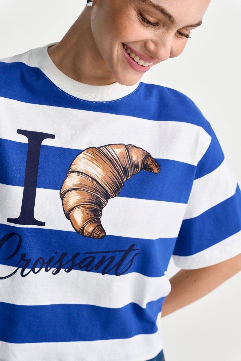 Gestreiftes T-Shirt aus Baumwolle-Rich & Royal