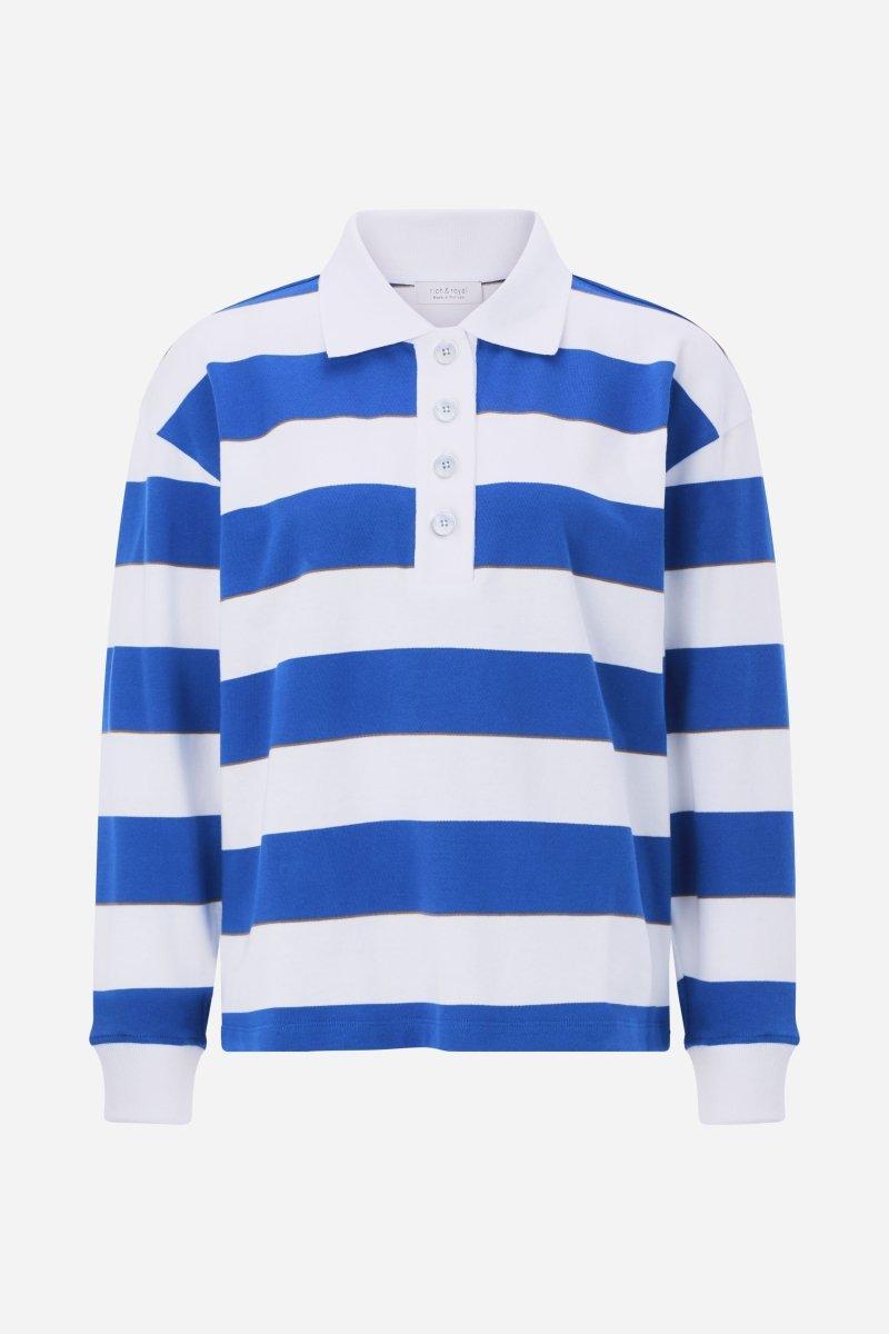 Gestreifter Polo-Sweater-Rich & Royal