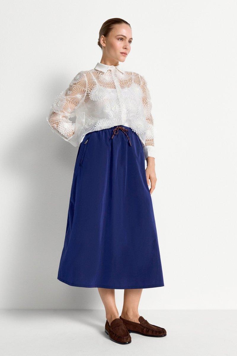 Midi Nylon Skirt - Look-Rich & Royal