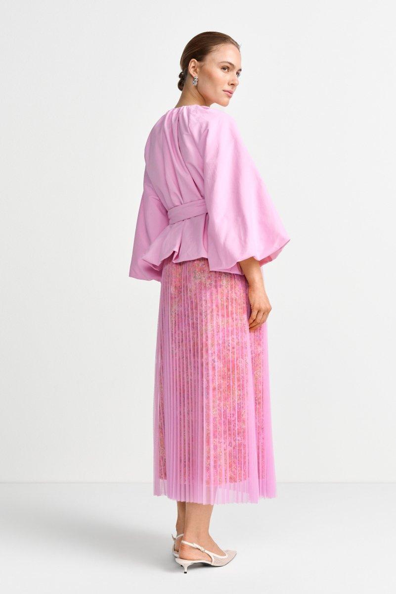 Midi-Plisseerock mit Blumenprint-Rich & Royal