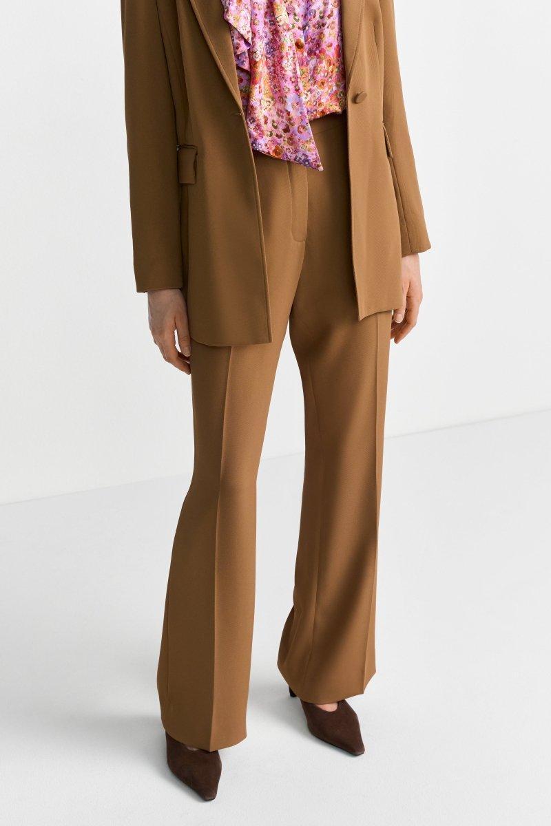 Camelfarbene Stoffhose-Rich & Royal