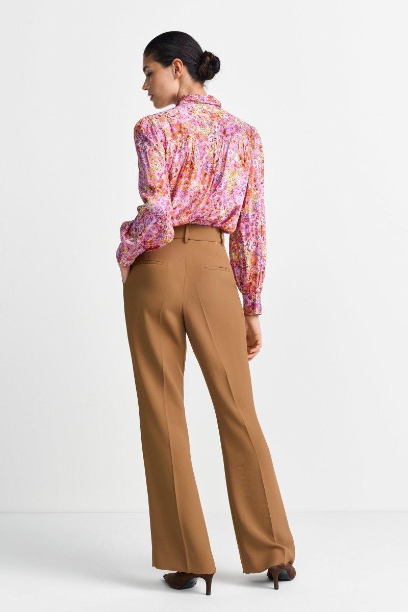 Camelfarbene Stoffhose-Rich & Royal