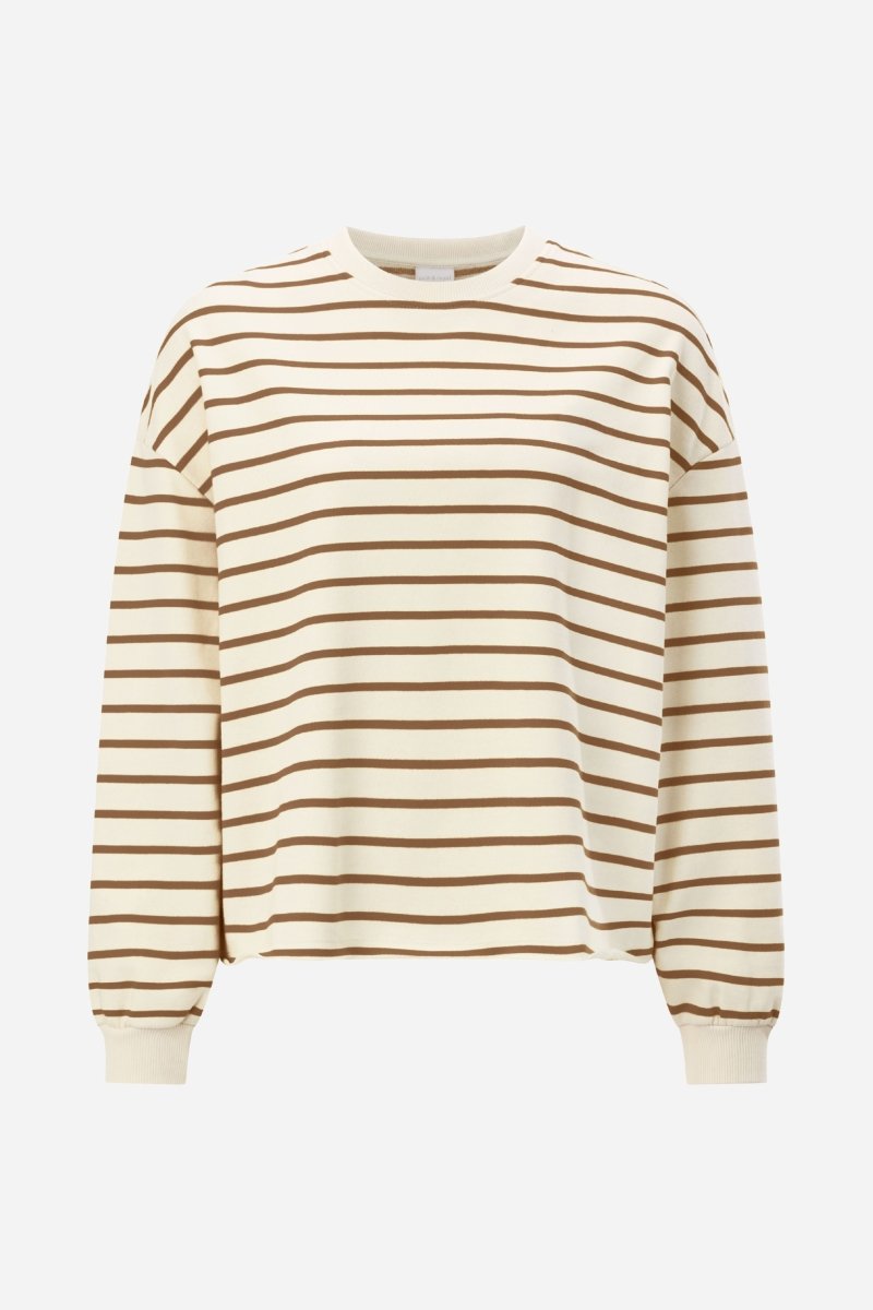 Gestreiftes Oversize-Sweatshirt-Rich & Royal