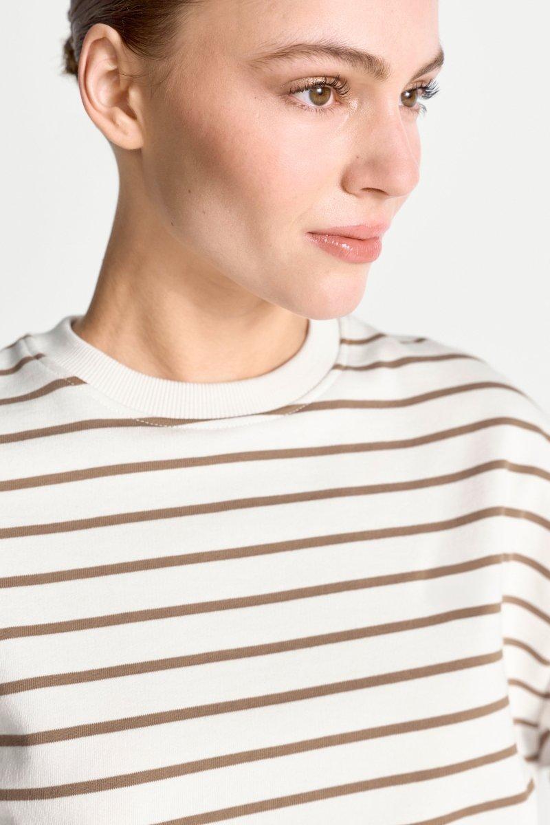 Gestreiftes Oversize-Sweatshirt-Rich & Royal