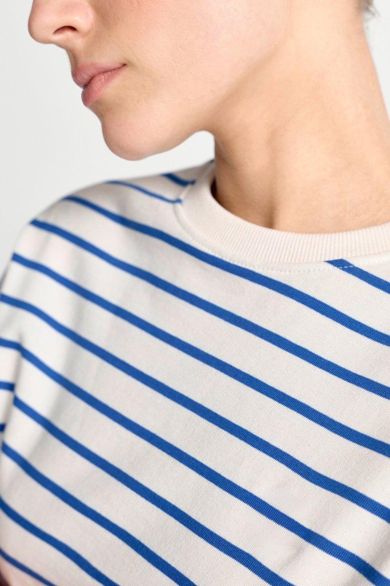 Gestreiftes Oversize-Sweatshirt-Rich & Royal