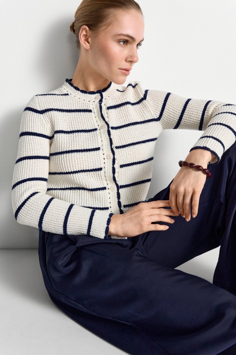 Gestreifter Cardigan-Rich & Royal