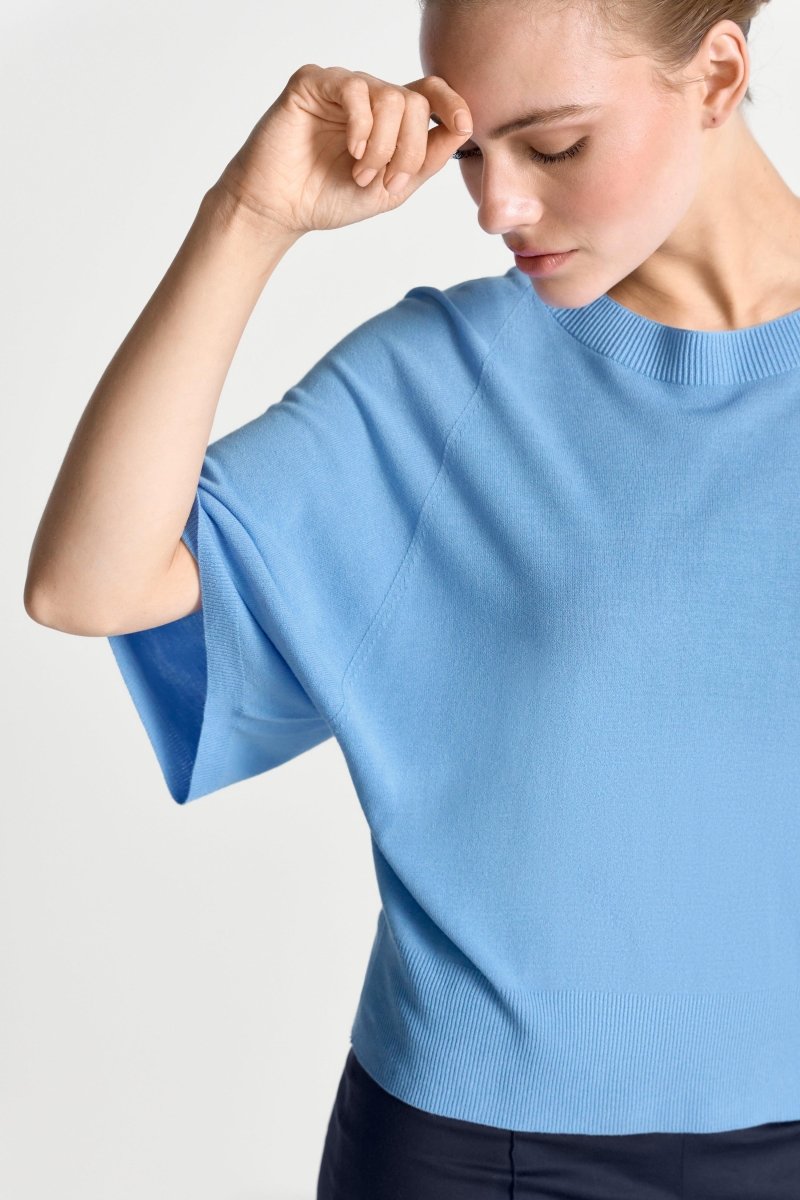 Feinstrickpullover mit weiten Ärmeln-Rich & Royal