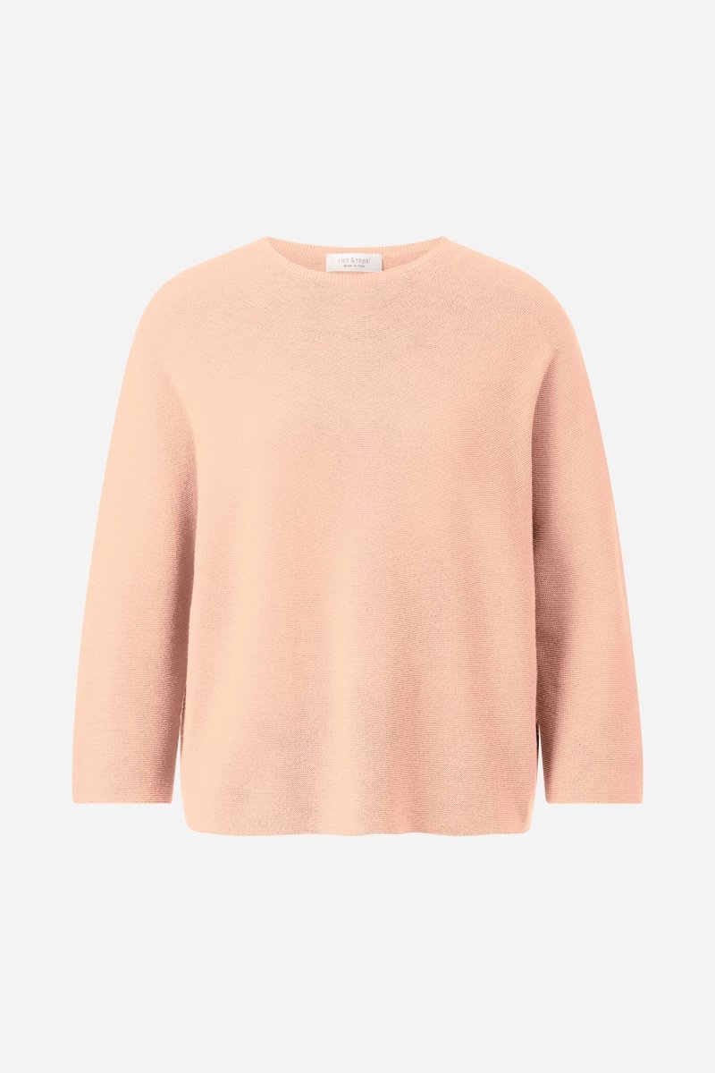 Feinstrickpullover mit Crewneck-Rich & Royal