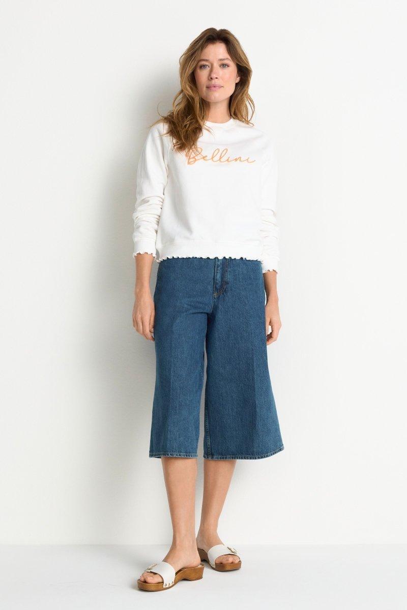 Sweatshirt mit Wellensaum-Rich & Royal