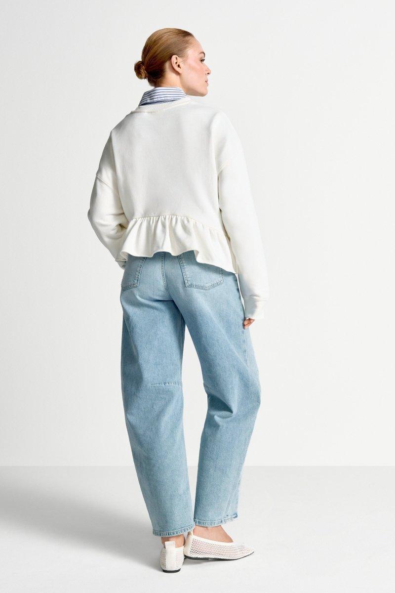 Sweatshirt mit Volant-Rich & Royal