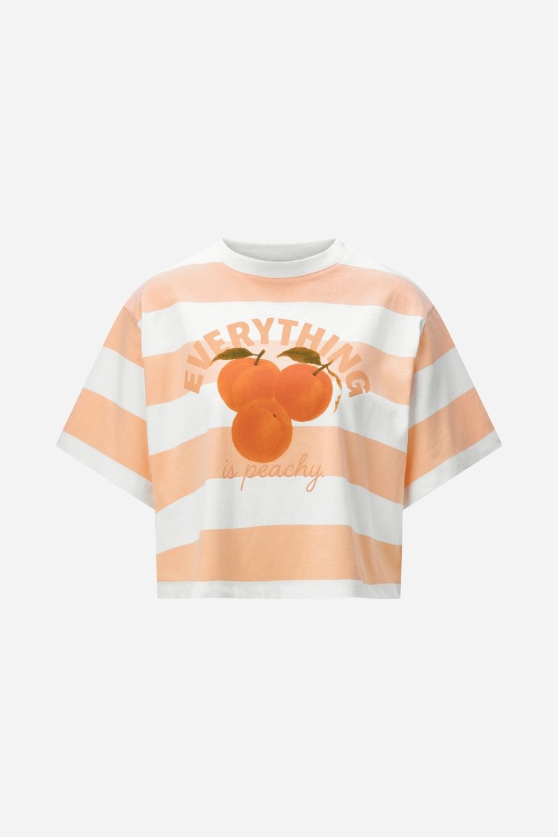 Gestreiftes Cropped-T-Shirt-Rich & Royal