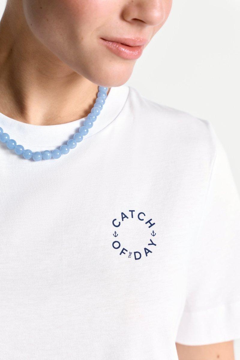 Langes T-Shirt mit Brustprint-Rich & Royal