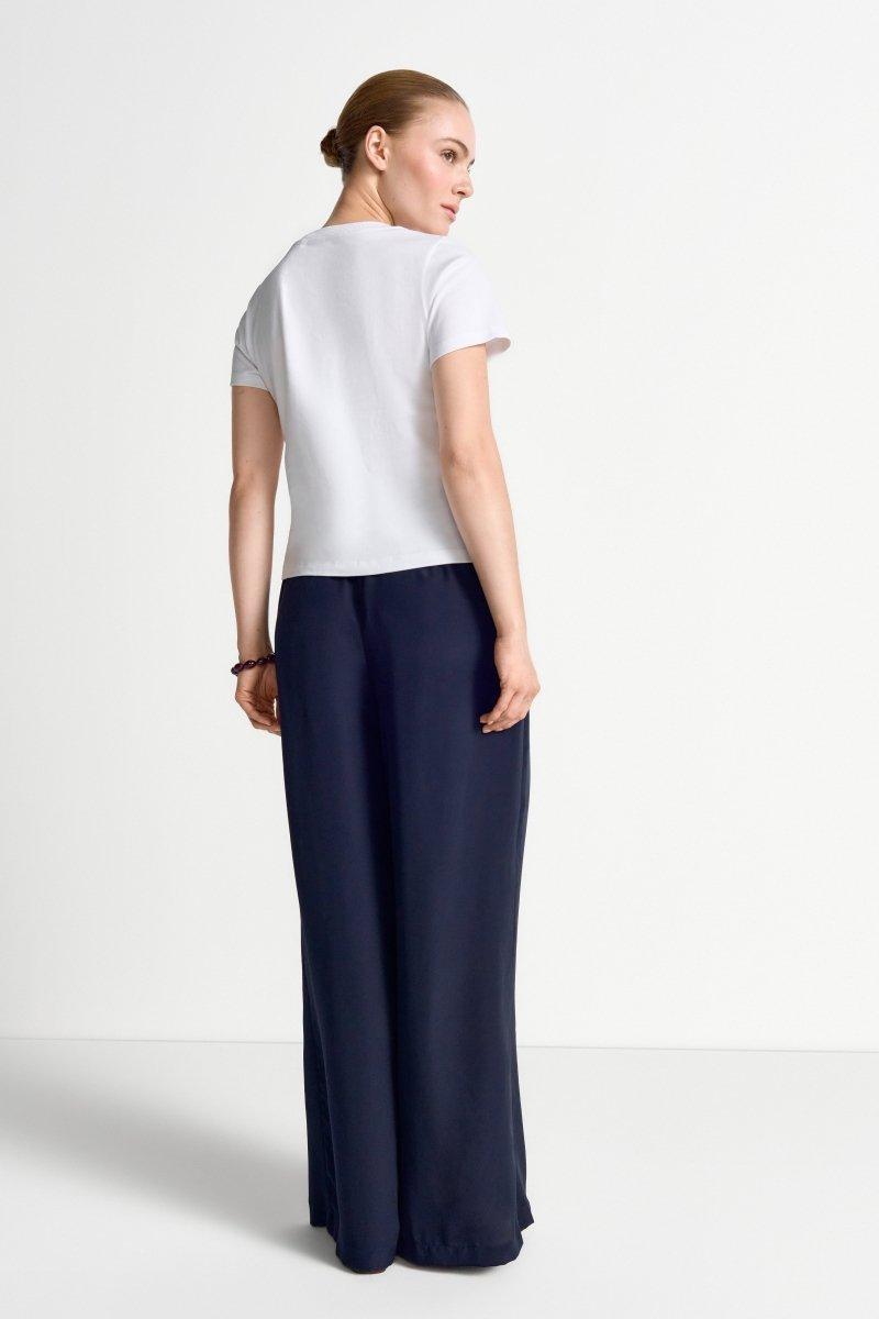 Weißes 3D-Blüten T-Shirt-Rich & Royal