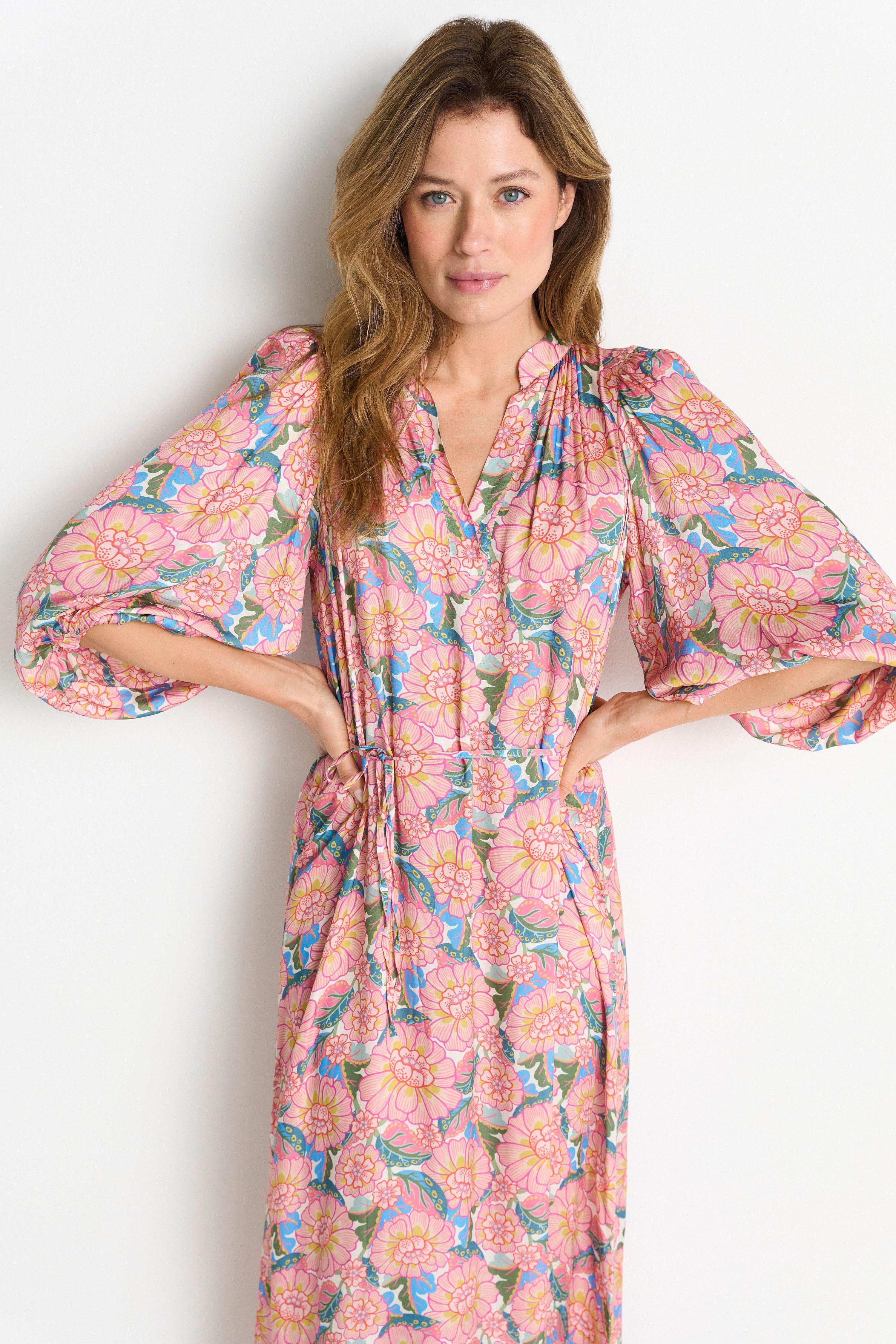 Kleid mit Blumenprint - Made with Liberty Fabric-Rich & Royal